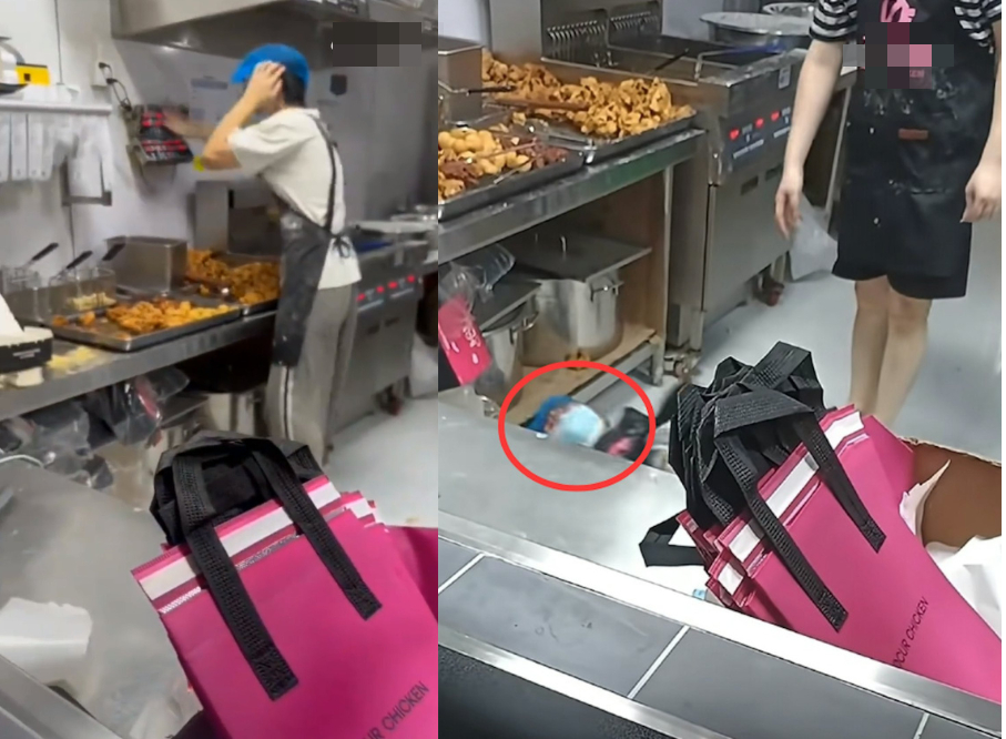 Video ghi lại cảnh nam nh&acirc;n vi&ecirc;n qu&aacute;n g&agrave; r&aacute;n ngất xỉu, co giật v&igrave;&hellip; qu&aacute; nhiều đơn h&agrave;ng - Ảnh 2.