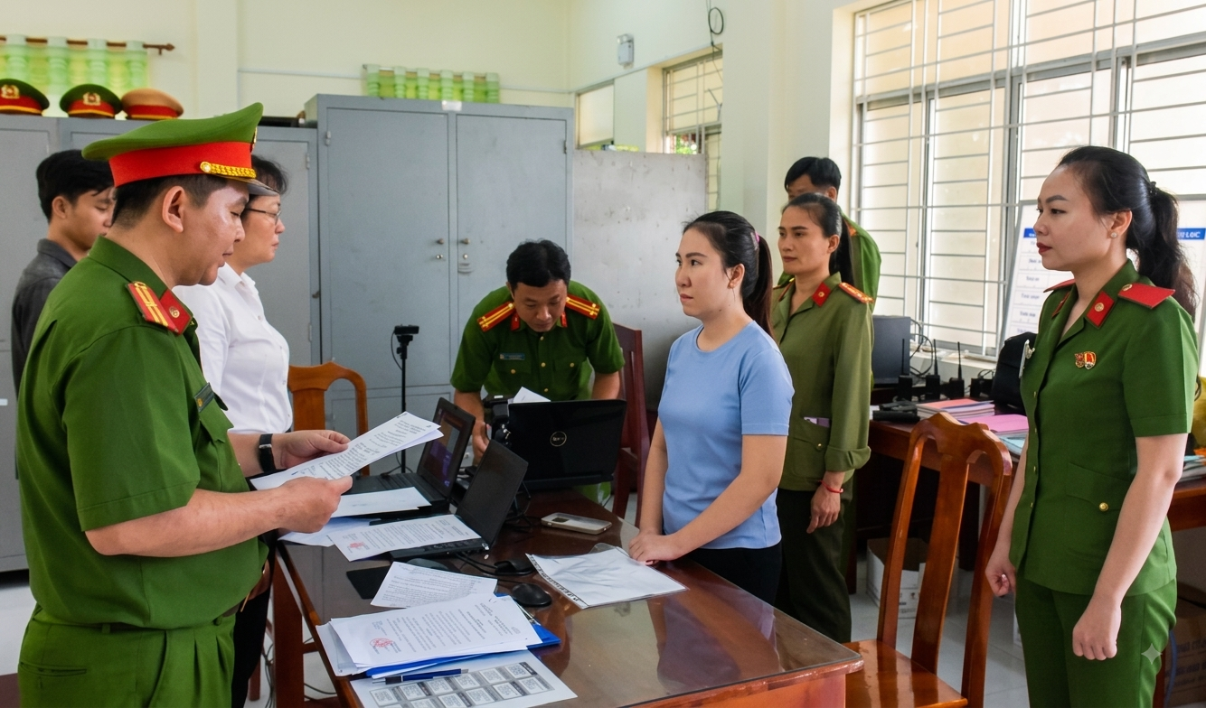 Lệnh kh&aacute;m x&eacute;t nơi ở, bắt tạm giam Nguyễn Thị Yến Thu SN 1994 - Ảnh 1.