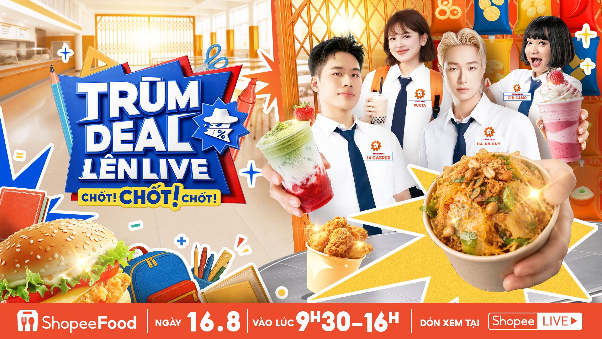 Duy nhất 16/8: Săn loạt deal g&agrave; r&aacute;n, tr&agrave; sữa, m&oacute;n ăn vặt quốc d&acirc;n giảm 50% - Ảnh 3.
