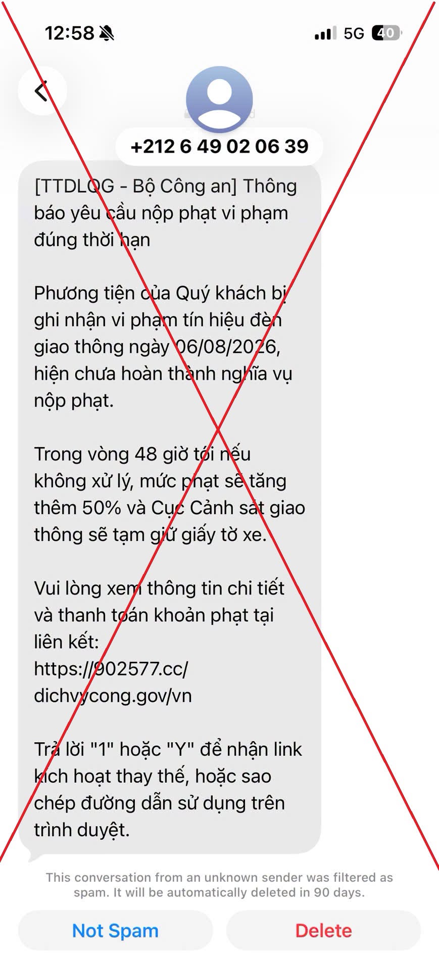 Công an thông báo tới tất cả người dân nhận tin nhắn Zalo, Facebook, SMS có nội dung sau- Ảnh 1.