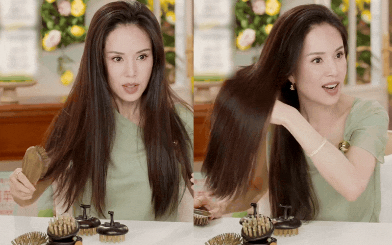 L&yacute; Nhược Đồng chia sẻ b&iacute; quyết chải t&oacute;c: Đừng v&igrave; sợ rụng m&agrave; bỏ lu&ocirc;n chiếc lược, đ&acirc;y mới l&agrave; c&aacute;ch chăm t&oacute;c khiến m&aacute;i t&oacute;c ng&agrave;y c&agrave;ng đẹp- Ảnh 1.