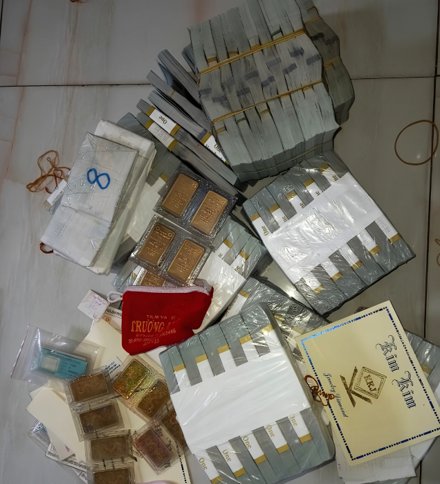 Tịch thu 17 sổ đỏ, phong tỏa 7 t&agrave;i khoản ng&acirc;n h&agrave;ng chứa 5.000 tỷ của 2 người thất nghiệp- Ảnh 1.