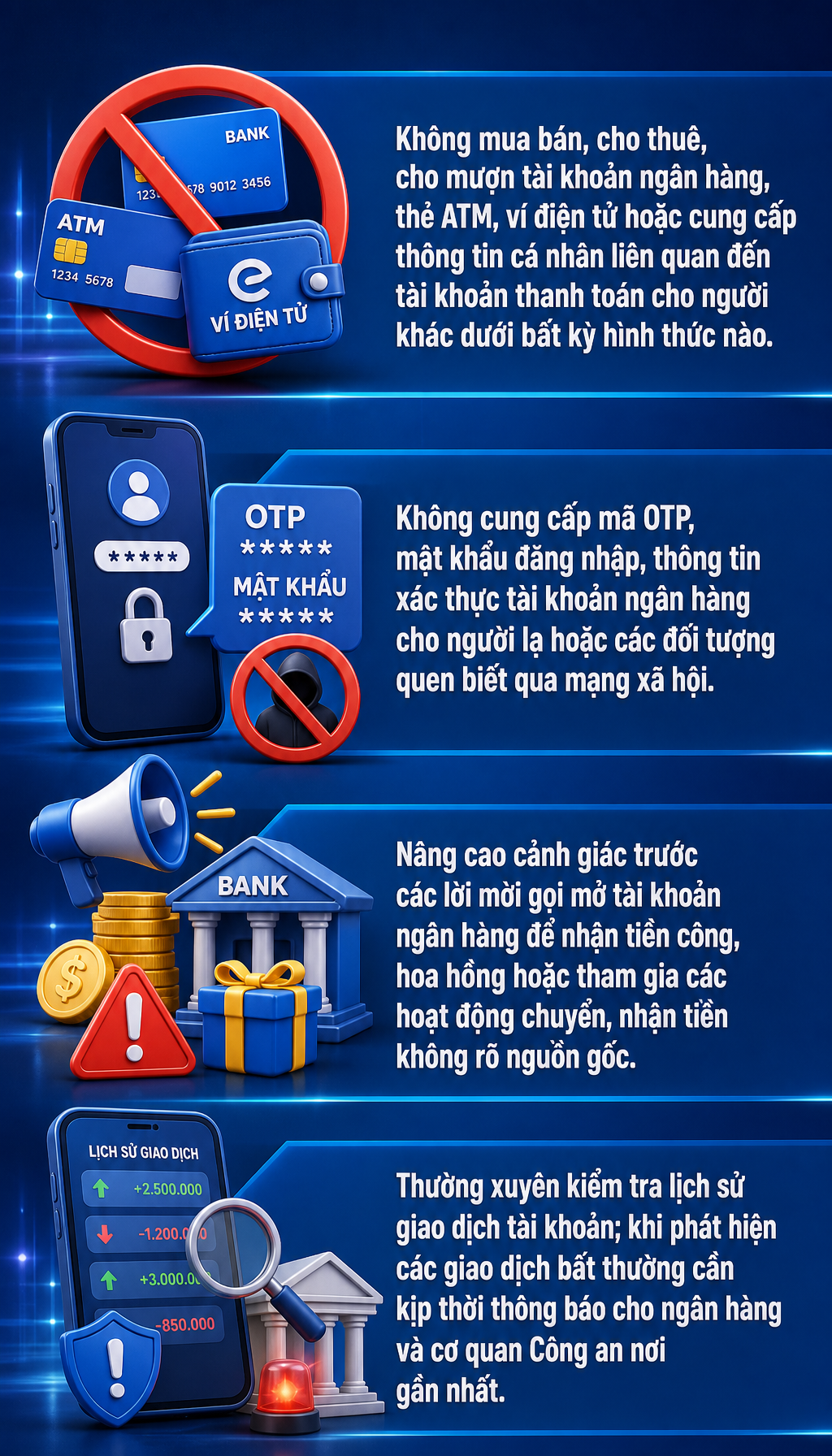 C&ocirc;ng an sẽ điều tra nếu ph&aacute;t hiện t&agrave;i khoản ng&acirc;n h&agrave;ng c&oacute; giao dịch nhận tiền như sau - Ảnh 2.