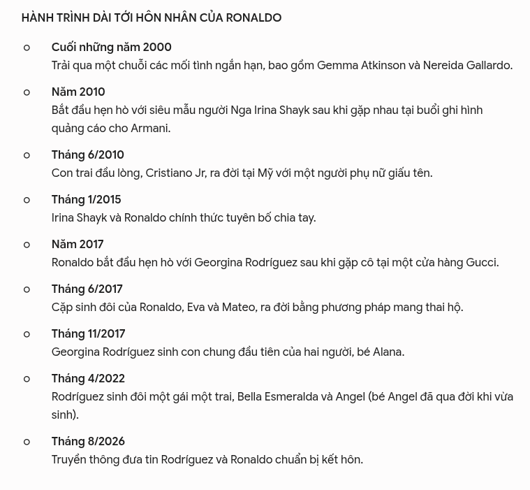 41 tuổi, Ronaldo cuối c&ugrave;ng cũng kết h&ocirc;n: Khi người đ&agrave;n &ocirc;ng chọn l&agrave;m cha trước khi gặp người phụ nữ m&igrave;nh muốn cưới - Ảnh 2.