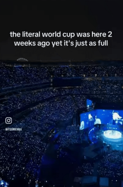 S&acirc;n Chung kết World Cup "thay &aacute;o" rực rỡ v&igrave; BTS: 90.000 người phủ k&iacute;n kh&aacute;n đ&agrave;i, đẳng cấp nh&oacute;m nhạc to&agrave;n cầu l&agrave; đ&acirc;y chứ đ&acirc;u!- Ảnh 2.