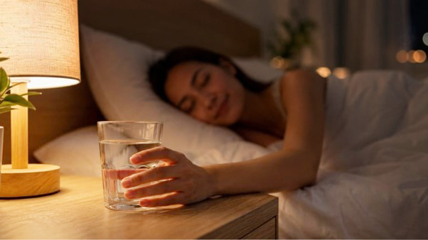 Th&oacute;i quen uống nước trước khi ngủ: Lợi &iacute;ch v&agrave; t&aacute;c hại cần biết- Ảnh 1.