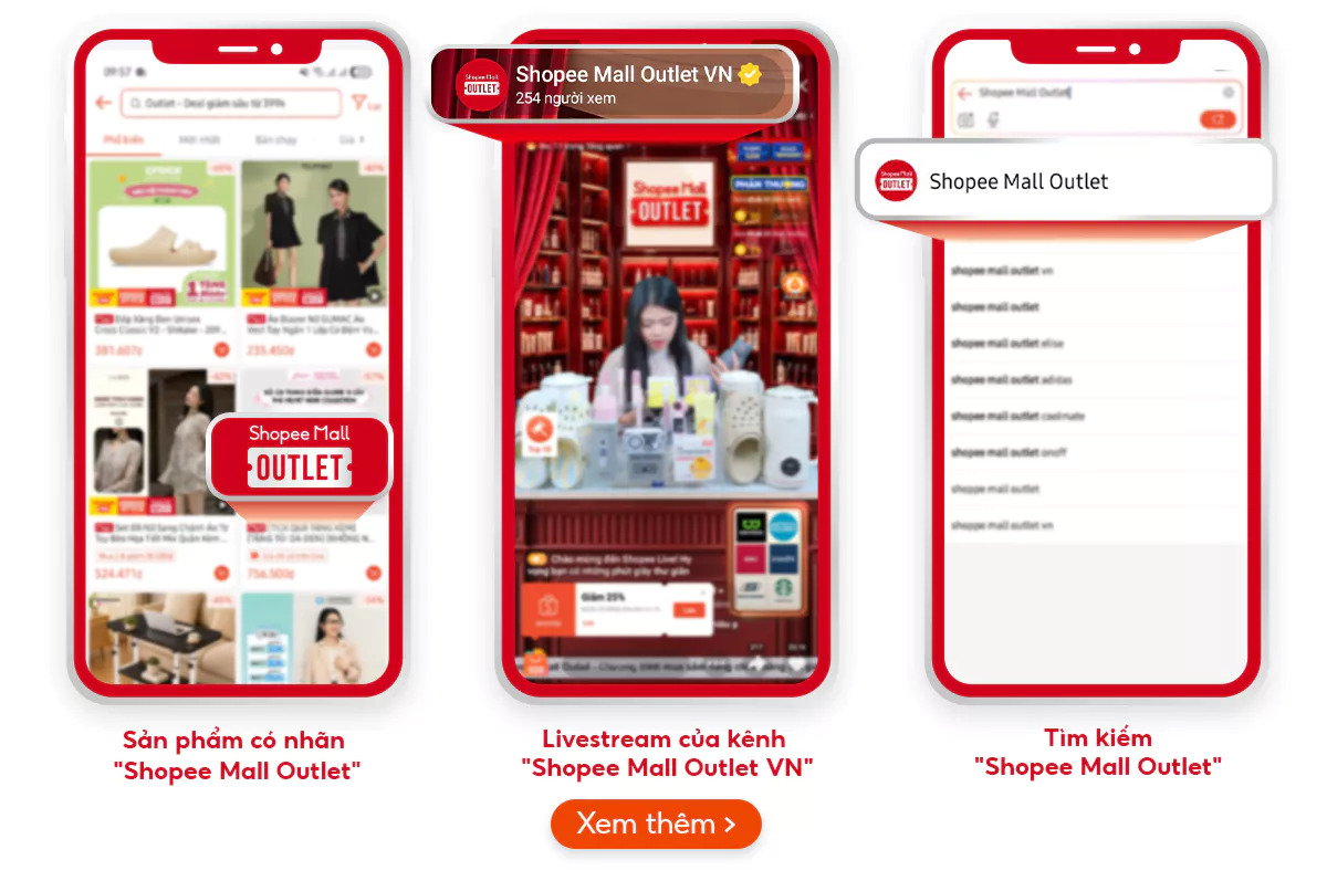 Shopee Mall Outlet: Săn h&agrave;ng ch&iacute;nh h&atilde;ng c&ugrave;ng deal v&agrave; voucher hấp dẫn - Ảnh 2.