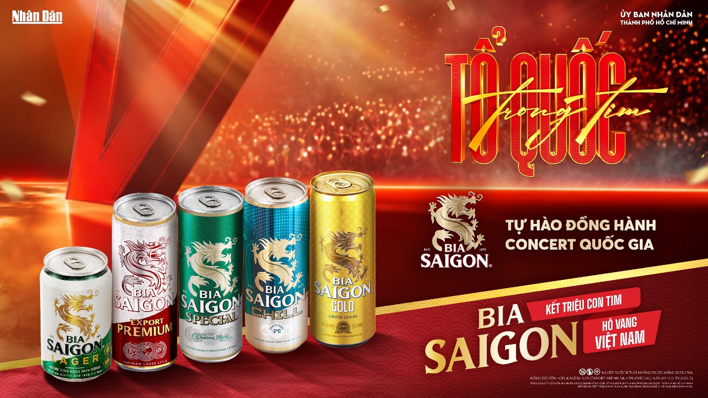 Bia Saigon đồng hành cùng “Concert Quốc gia” Tổ quốc trong tim 2026 trước thềm Quốc khánh 2/9 - Ảnh 1.