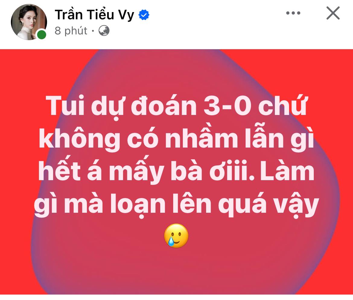 D&agrave;n sao sau chiến thắng của đội tuyển Việt Nam: Tiểu Vy đ&iacute;nh ch&iacute;nh gấp, Mỹ T&acirc;m vỡ o&agrave;, 1 n&agrave;ng hậu xuống phố!- Ảnh 1.