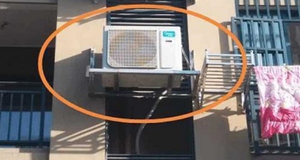Lời khuy&ecirc;n cho những gia đ&igrave;nh đang để cục n&oacute;ng điều h&ograve;a ngo&agrave;i ban c&ocirc;ng, tr&ecirc;n m&aacute;i nh&agrave;- Ảnh 1.