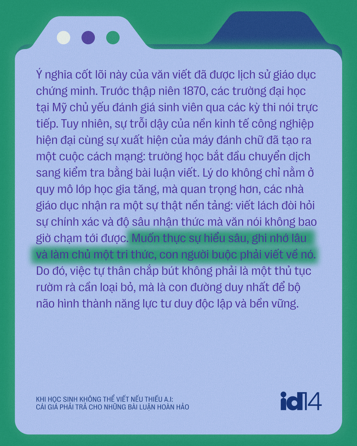 Khi học sinh không thể viết nếu thiếu A.I: Cái giá phải trả cho những bài luận hoàn hảo - Ảnh 5.