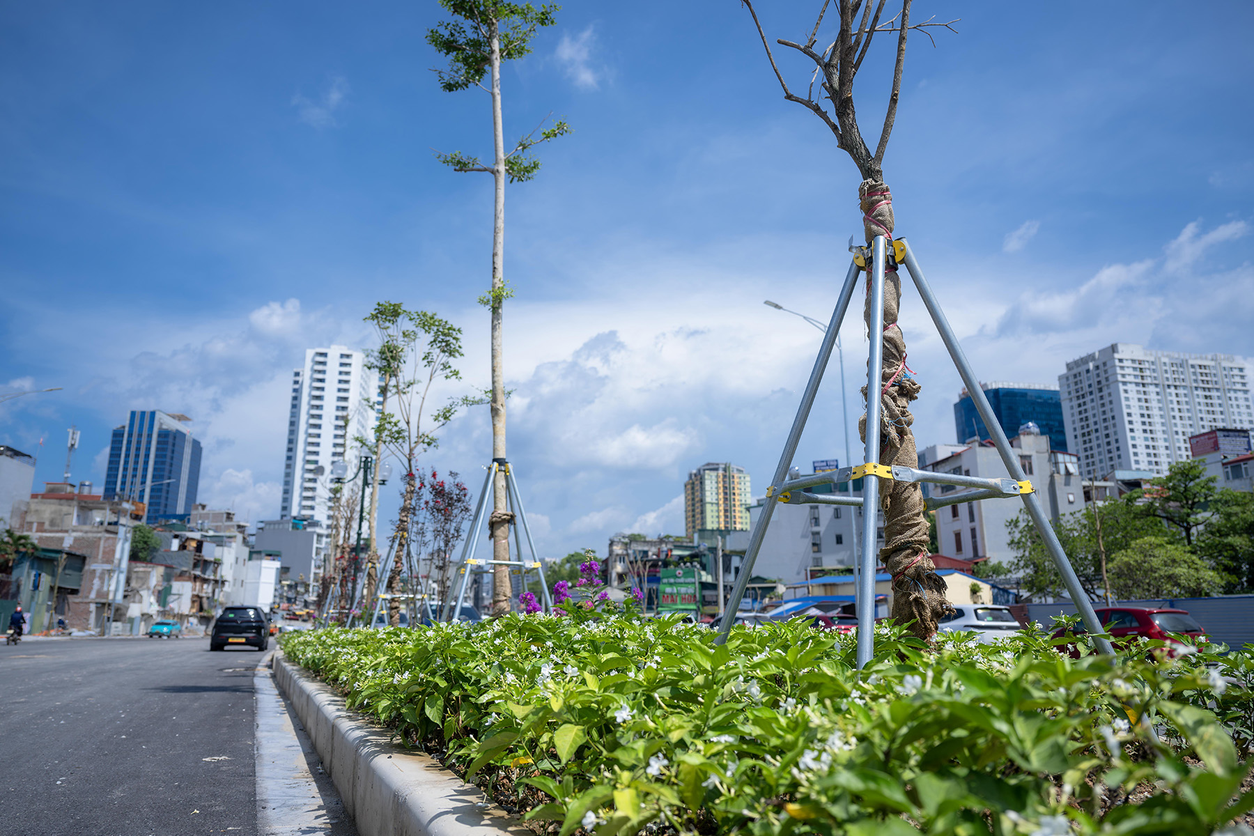 Đếm ngược ngày thông xe 2/9: Vành đai 1 Hoàng Cầu - Voi Phục thay da đổi thịt từng ngày - Ảnh 4.