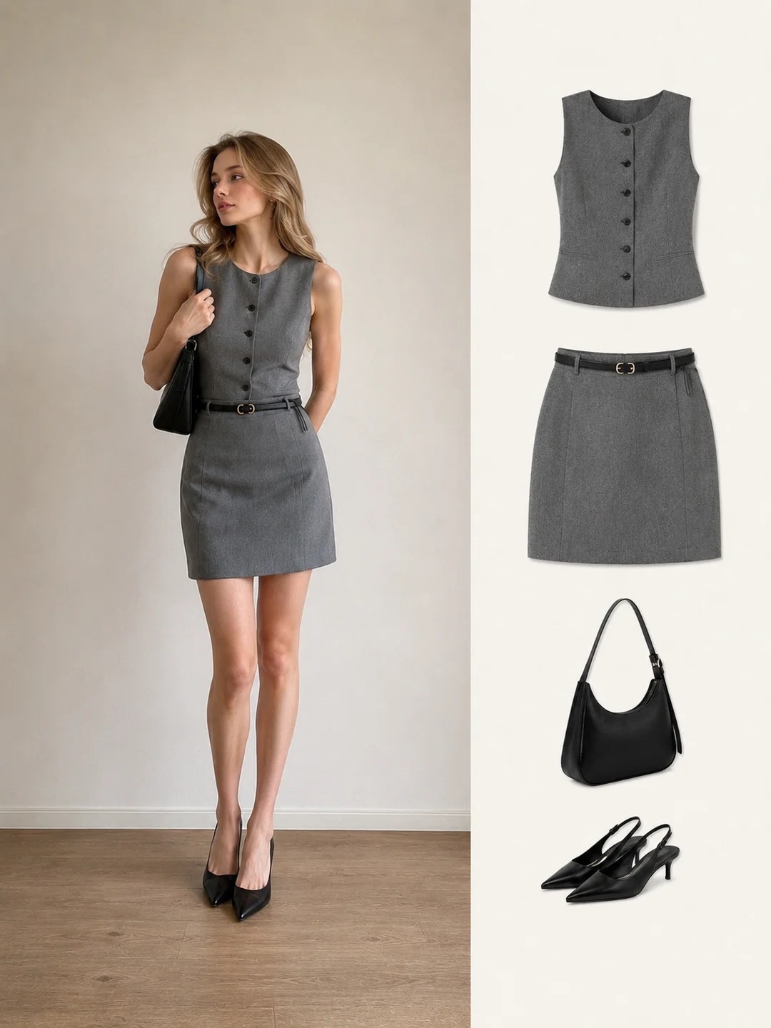 Kh&ocirc;ng cần mua sắm nhiều, chỉ cần diện ch&acirc;n v&aacute;y x&aacute;m l&agrave; đẹp cả tuần theo đ&uacute;ng style "old money"- Ảnh 3.