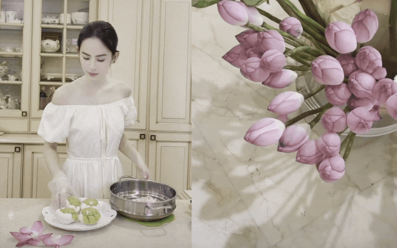 Hương Li&ecirc;n khiến d&acirc;n mạng xu&yacute;t xoa với m&acirc;m cỗ c&uacute;ng Rằm th&aacute;ng 7: Đ&uacute;ng chuẩn d&acirc;u h&agrave;o m&ocirc;n, kh&eacute;o l&eacute;o v&agrave; tinh tế từ những điều nhỏ nhất- Ảnh 2.