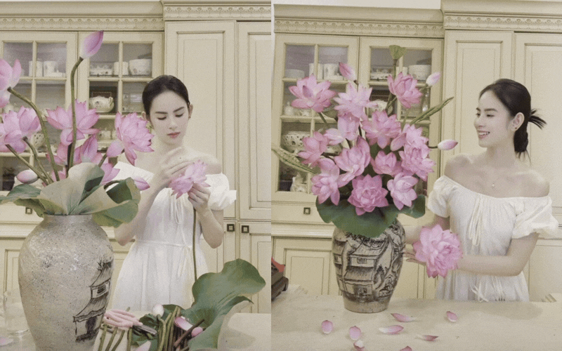 Hương Li&ecirc;n khiến d&acirc;n mạng xu&yacute;t xoa với m&acirc;m cỗ c&uacute;ng Rằm th&aacute;ng 7: Đ&uacute;ng chuẩn d&acirc;u h&agrave;o m&ocirc;n, kh&eacute;o l&eacute;o v&agrave; tinh tế từ những điều nhỏ nhất- Ảnh 4.