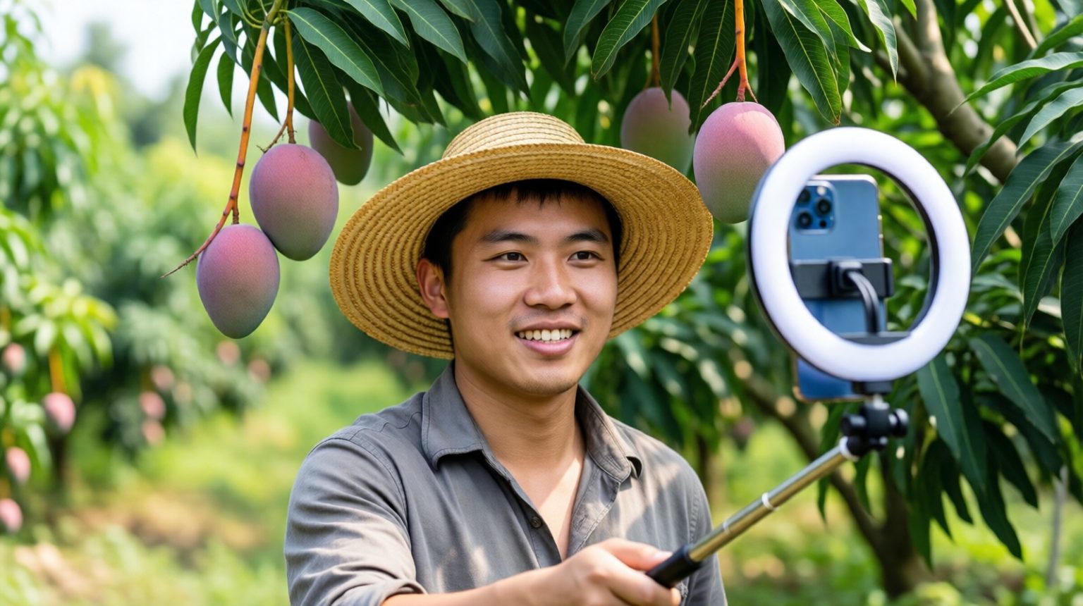Bỏ việc về qu&ecirc; b&aacute;n hoa quả, 1 th&aacute;ng b&aacute;n được 15 tấn xo&agrave;i, thu nhập cao hơn lương văn ph&ograve;ng- Ảnh 1.