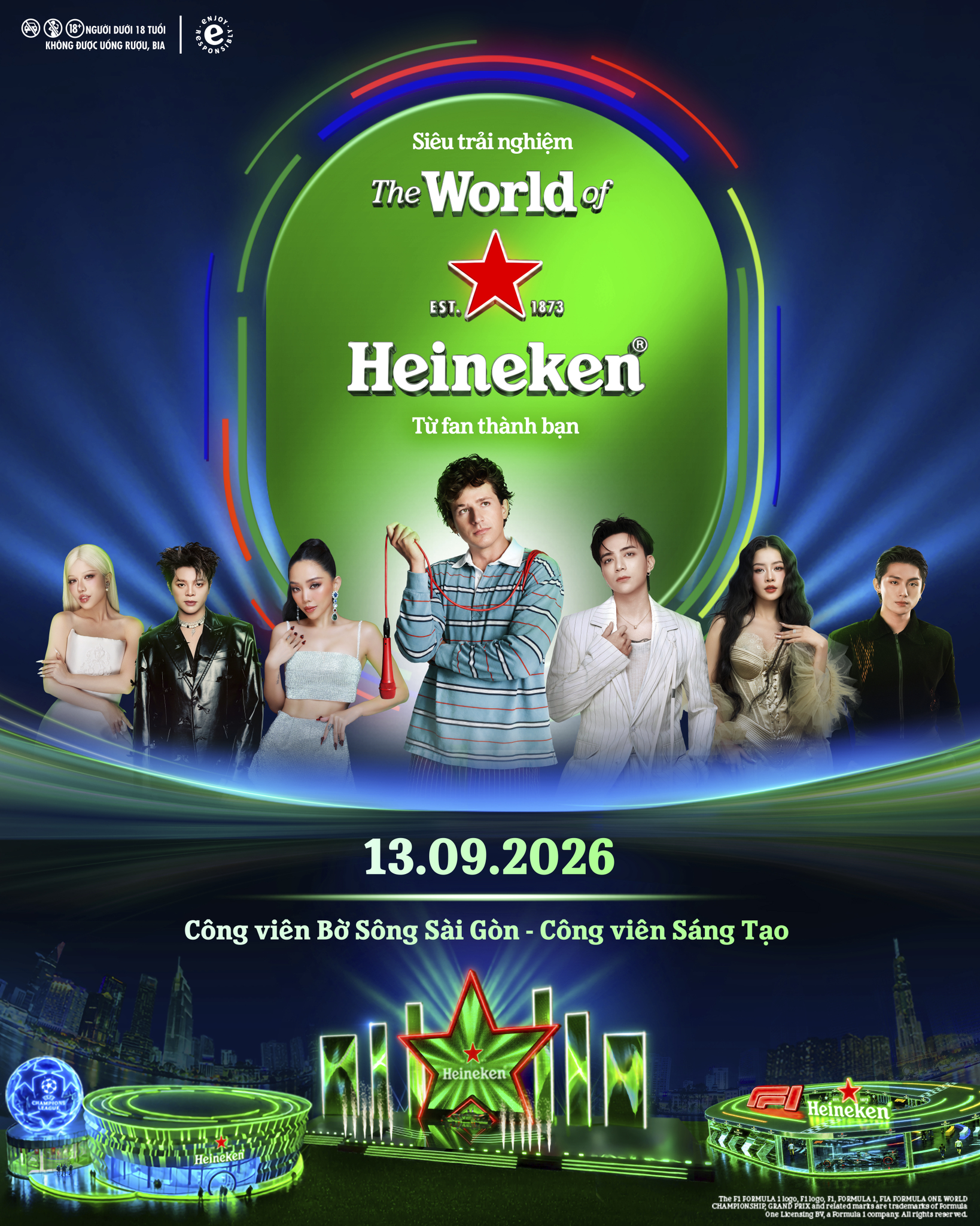 HOT: Charlie Puth cùng dàn sao Vbiz hội tụ tại The World Of Heineken®, siêu trải nghiệm 4 thế giới đam mê chính thức “lên sóng” - Ảnh 3.