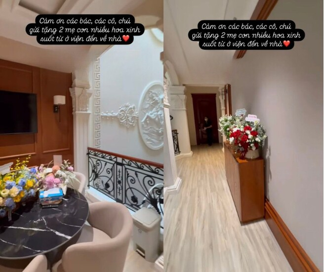 Căn ph&ograve;ng thờ trong biệt thự 4 tầng của nh&agrave; chồng Mai Ngọc lộ diện qua cảnh c&uacute;ng rằm th&aacute;ng 7 - Ảnh 11.