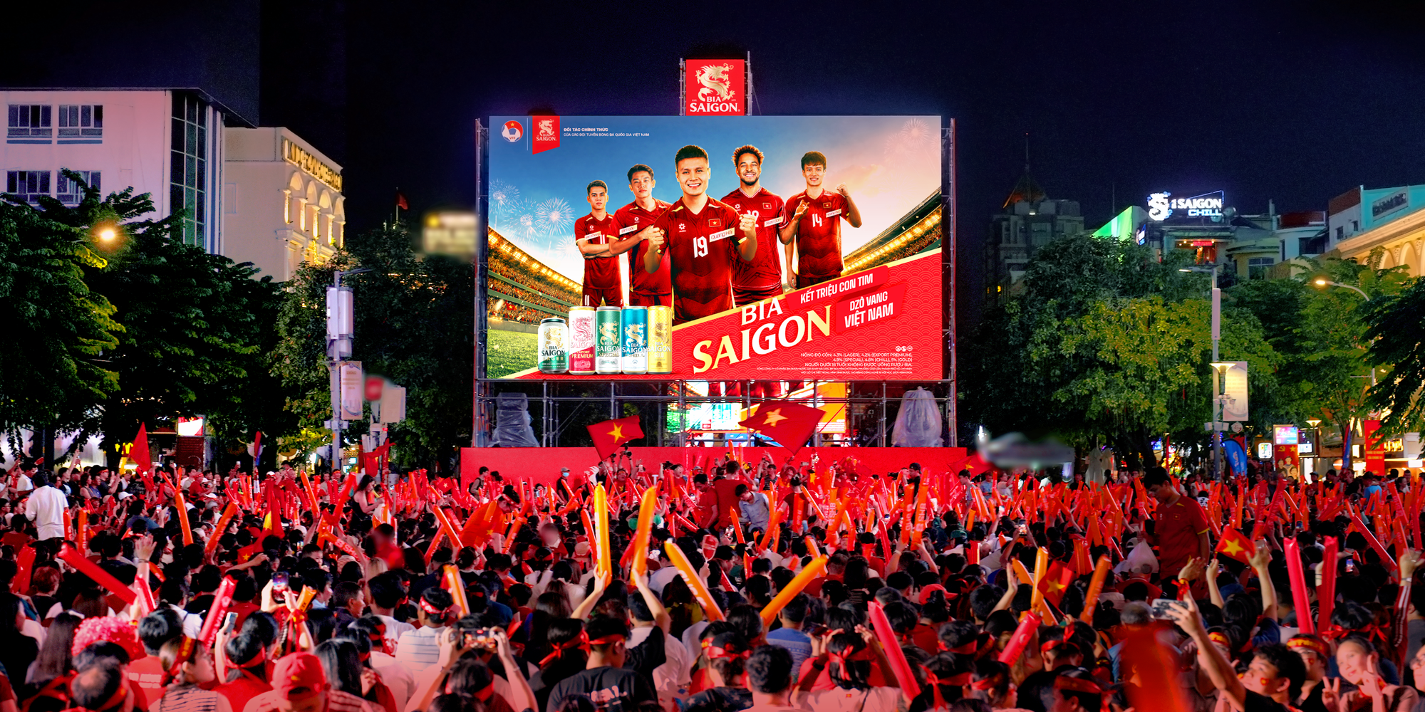 &ldquo;Kết Triệu Con Tim, Dz&ocirc; Vang Việt Nam&rdquo;: Khi h&agrave;ng ngh&igrave;n lời cổ vũ c&ugrave;ng Bia Saigon kết th&agrave;nh chiếc TIFO tự h&agrave;o tại AFF Cup 2026 - Ảnh 1.