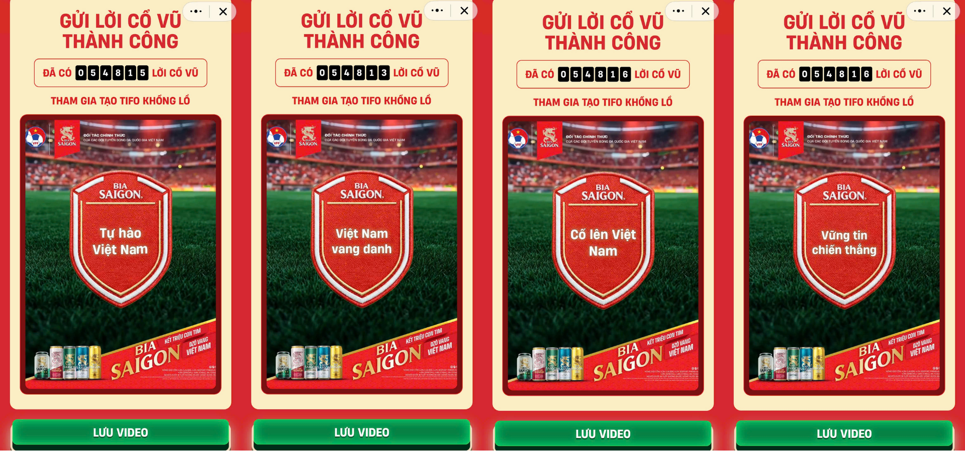 &ldquo;Kết Triệu Con Tim, Dz&ocirc; Vang Việt Nam&rdquo;: Khi h&agrave;ng ngh&igrave;n lời cổ vũ c&ugrave;ng Bia Saigon kết th&agrave;nh chiếc TIFO tự h&agrave;o tại AFF Cup 2026 - Ảnh 2.