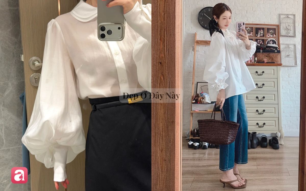 5 kiểu sơ mi trắng chuẩn "style old money": Thanh lịch nơi c&ocirc;ng sở m&agrave; mặc đi chơi cuối tuần cũng chuẩn đẹp xinh- Ảnh 4.