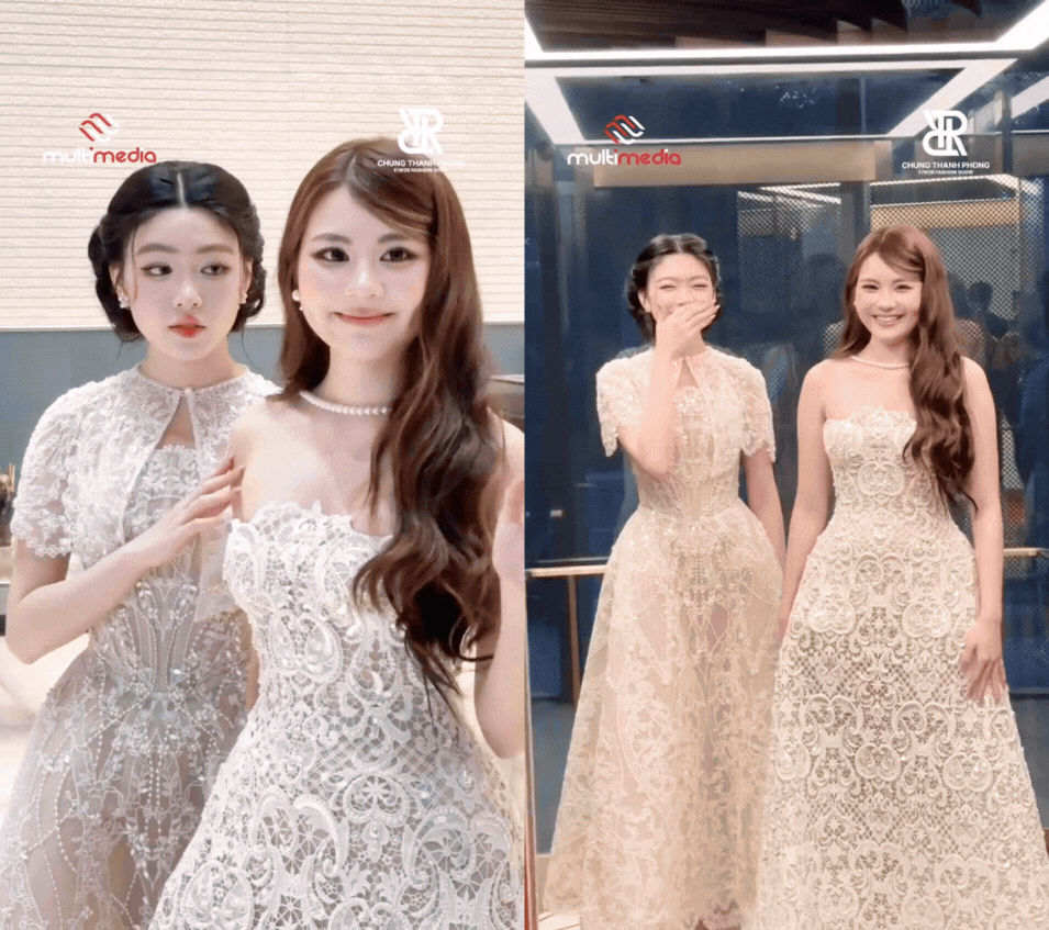 Lọ Lem, Hạt Dẻ diện v&aacute;y cưới dắt nhau đi event: Khung cảnh n&agrave;y gọi "x&eacute; truyện bước ra" e c&ograve;n kh&ocirc;ng xứng- Ảnh 2.