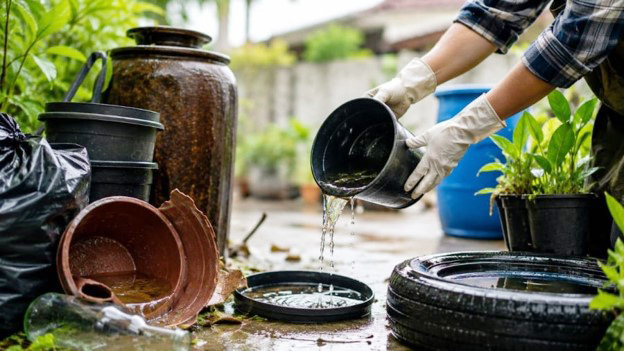 7 mẹo đơn giản gi&uacute;p cắt đứt nơi sinh sản của muỗi khi m&ugrave;a mưa đến- Ảnh 2.