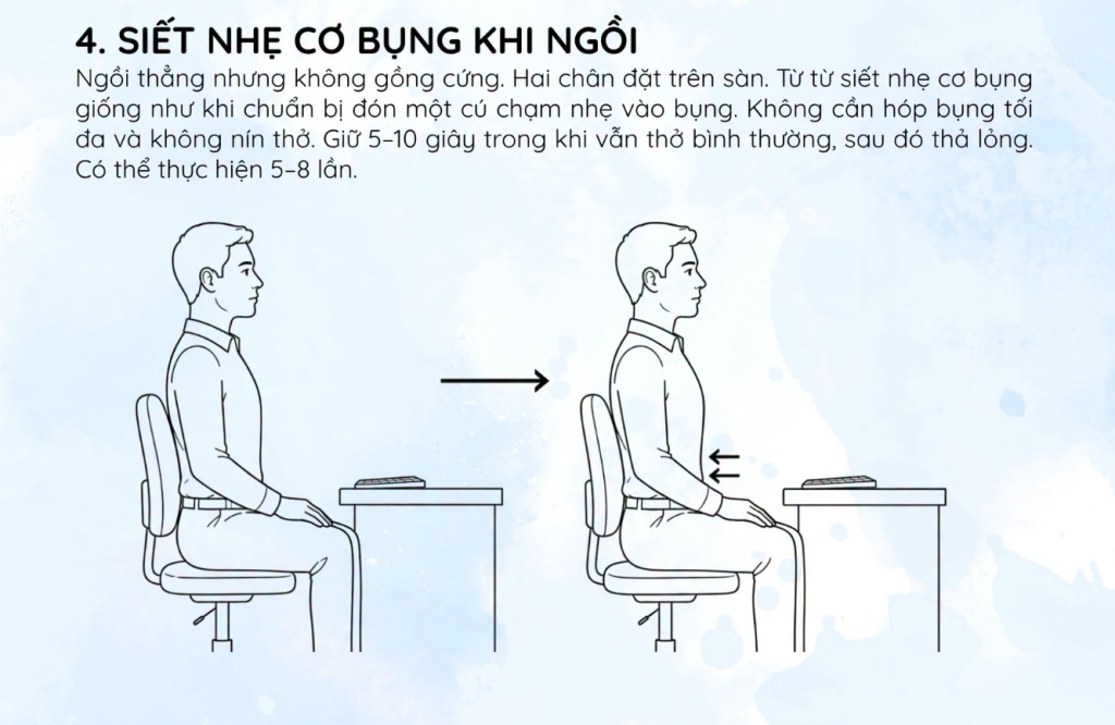 U40 đau cổ, vai, gáy: 4 động tác ngồi trên ghế giúp hết ngay- Ảnh 4.