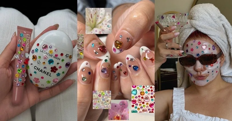 Tr&agrave;o lưu &ldquo;đ&iacute;nh đ&aacute; cho mọi thứ&rdquo; đang phủ s&oacute;ng mạng x&atilde; hội: Từ ốp điện thoại đến mặt nạ cũng phải lấp l&aacute;nh- Ảnh 1.