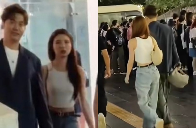"T&oacute;m d&iacute;nh" 2 Nam vương - 2 &Aacute; hậu hẹn h&ograve; đ&ocirc;i, s&aacute;t rạt nắm tay kh&ocirc;ng rời nửa bước b&ecirc;n ngo&agrave;i nh&agrave; thi đấu- Ảnh 3.