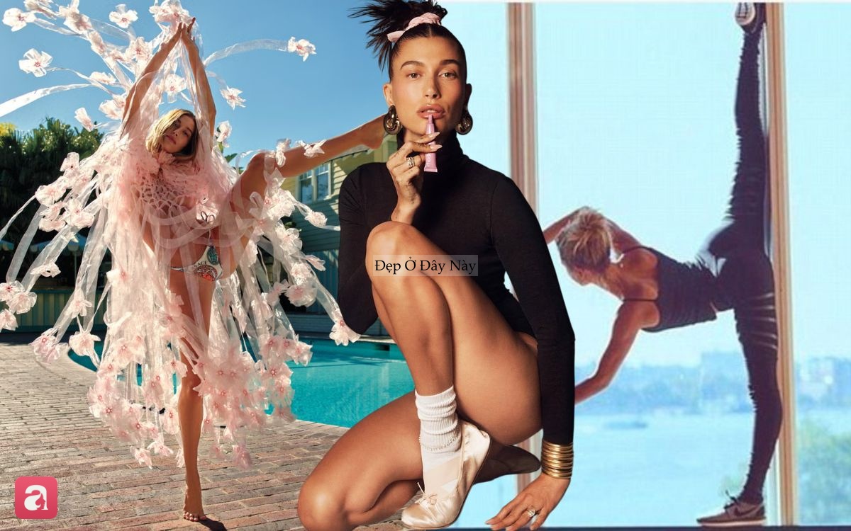 Hailey Bieber "uốn dẻo như kh&ocirc;ng xương", nh&igrave;n th&ocirc;i đ&atilde; thấy đau lưng- Ảnh 1.