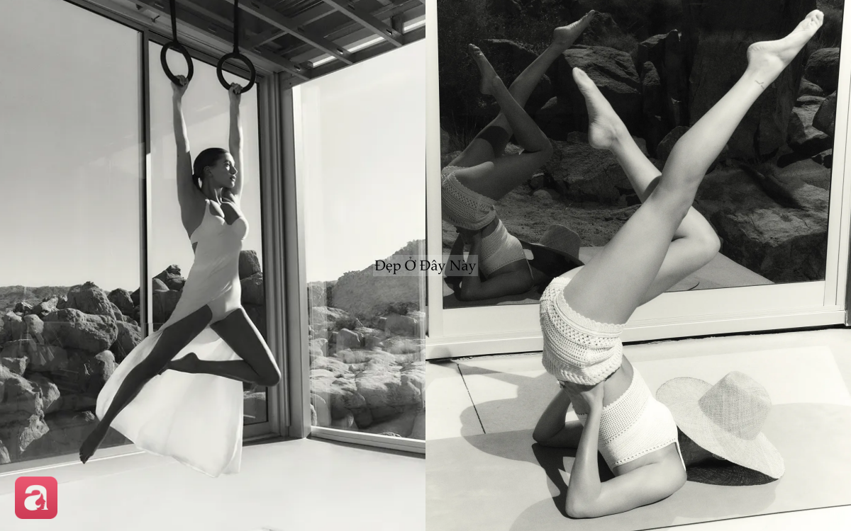 Hailey Bieber "uốn dẻo như kh&ocirc;ng xương", nh&igrave;n th&ocirc;i đ&atilde; thấy đau lưng- Ảnh 3.