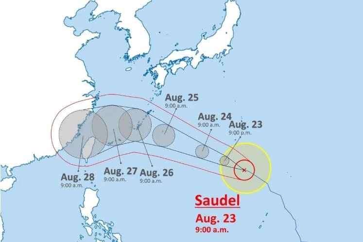 Tin mới nhất về thời tiết kỳ nghỉ lễ 2/9: B&atilde;o Saudel c&oacute; diễn biến mới, cảnh b&aacute;o nhiều nơi c&oacute; mưa lớn - Ảnh 4.