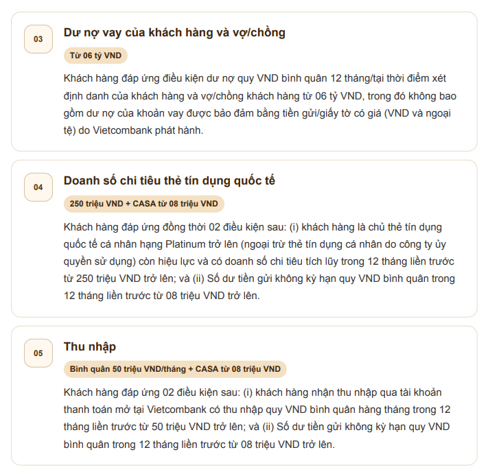 Để bao nhi&ecirc;u tiền trong t&agrave;i khoản th&igrave; đủ điều kiện l&agrave;m kh&aacute;ch VIP của Vietcombank?- Ảnh 3.