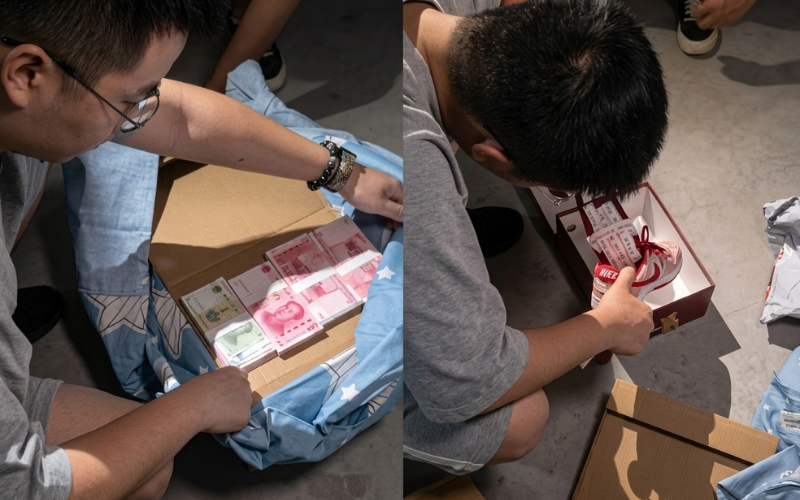 Nhận giao 2 kiện h&agrave;ng, shipper lập tức b&aacute;o c&ocirc;ng an: Ph&aacute;t hiện 148 triệu đồng tiền mặt, 1 thỏi v&agrave;ng  32,26 gram- Ảnh 1.