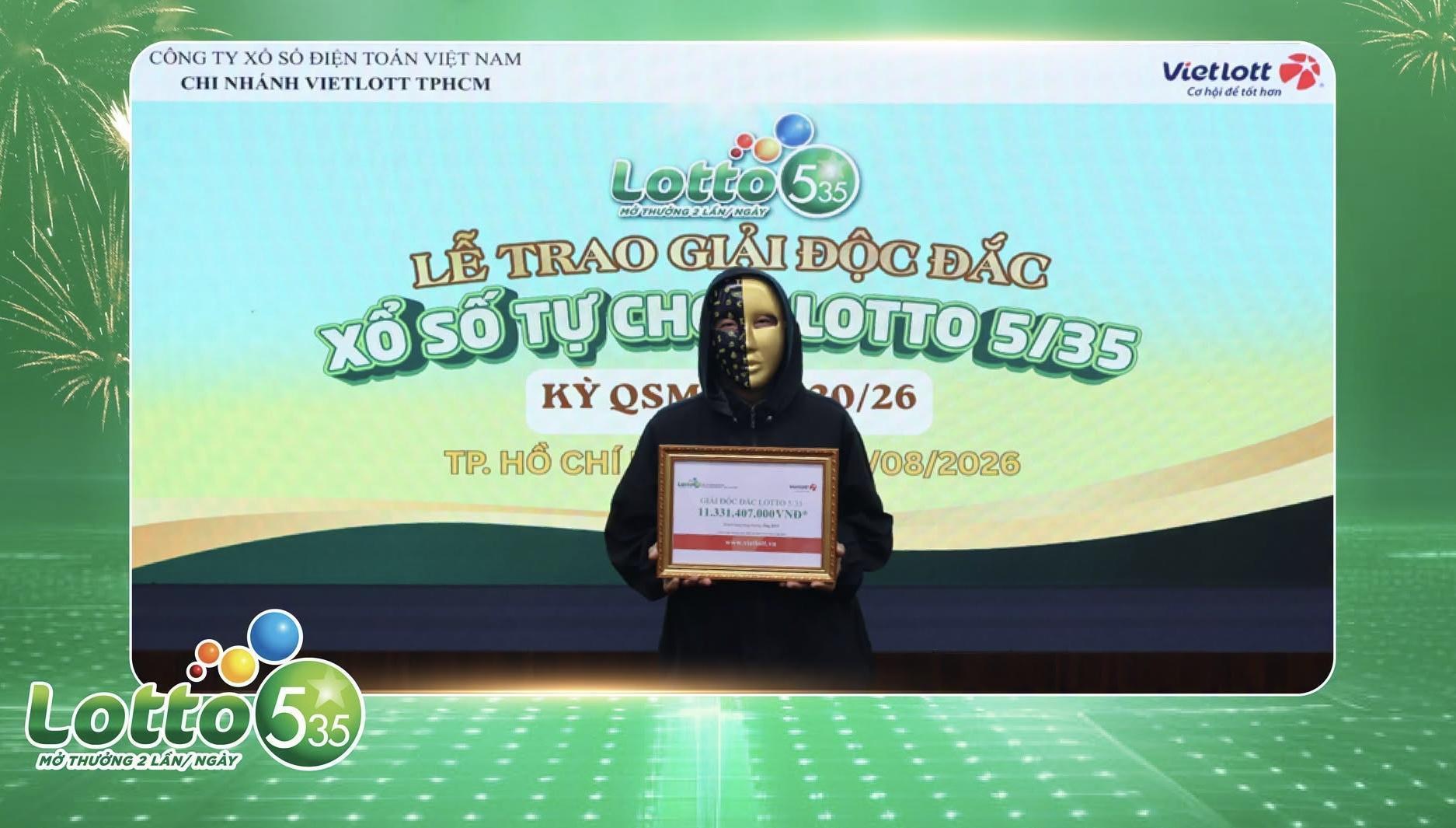 Chỉ trong 1 th&aacute;ng, xổ số quay nhanh Lotto 5/35 đ&atilde; c&oacute; 5 tỷ ph&uacute; Độc đắc! - Ảnh 1.