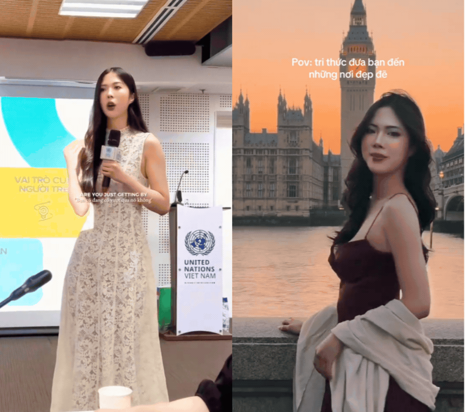 Học sinh giỏi Quốc gia 1 ng&agrave;y sống 2 cuộc đời: S&aacute;ng tốt nghiệp đại học ở London, chiều catwalk "sập s&agrave;n", động lực giảm c&acirc;n l&agrave; BTS- Ảnh 8.