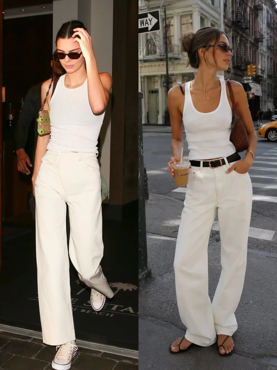 Quần jeans trắng: M&oacute;n đồ được xem l&agrave; chuẩn phong c&aacute;ch old money nơi c&ocirc;ng sở, h&egrave; n&agrave;o cũng được giới thời trang "lăng x&ecirc;" - Ảnh 12.