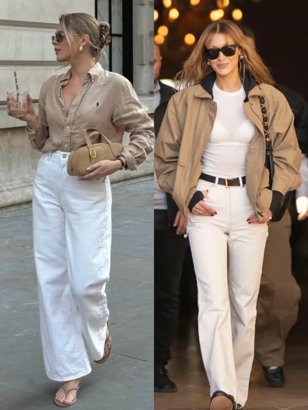 Quần jeans trắng: M&oacute;n đồ được xem l&agrave; chuẩn phong c&aacute;ch old money nơi c&ocirc;ng sở, h&egrave; n&agrave;o cũng được giới thời trang "lăng x&ecirc;" - Ảnh 3.
