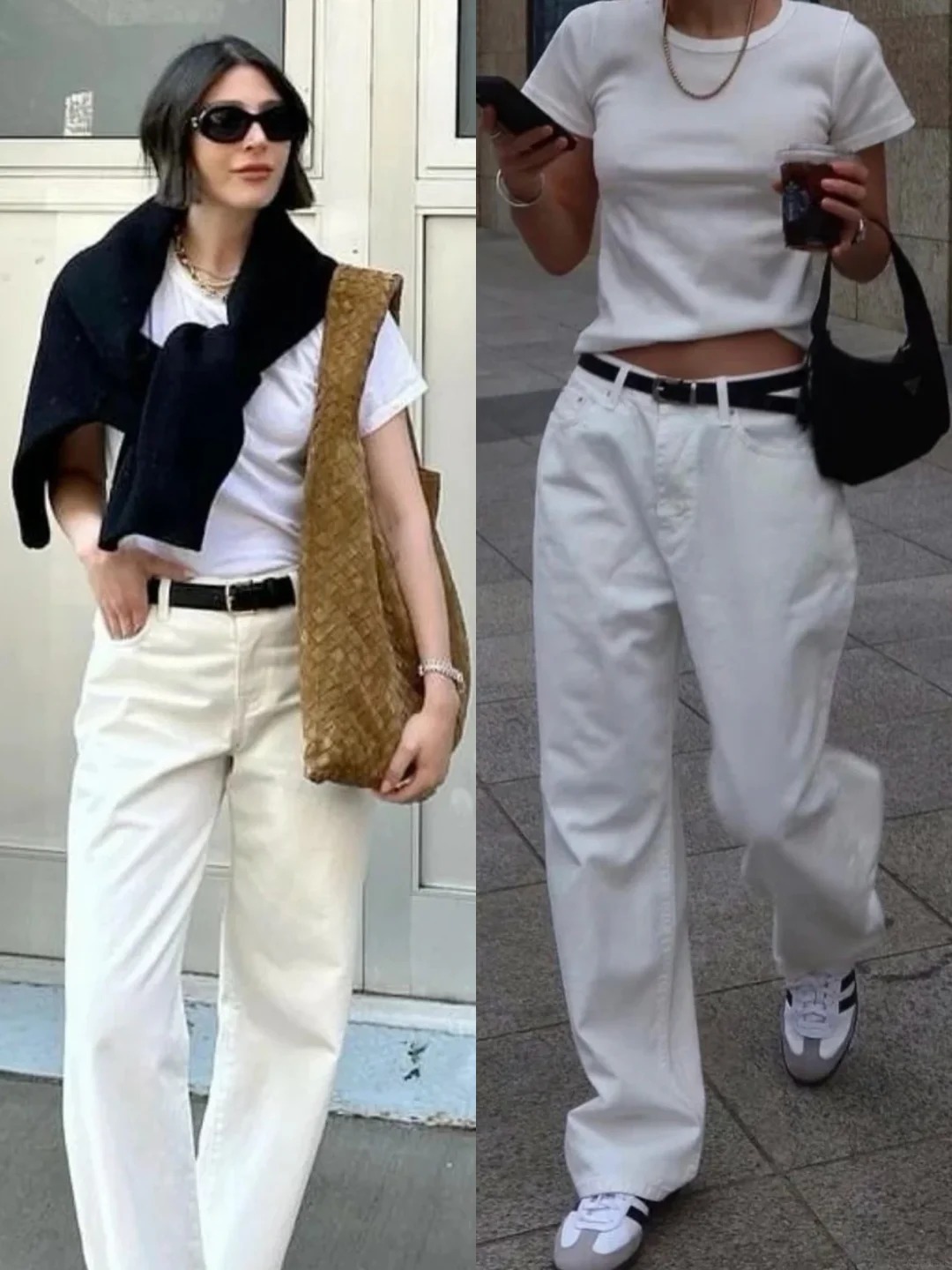 Quần jeans trắng: M&oacute;n đồ được xem l&agrave; chuẩn phong c&aacute;ch old money nơi c&ocirc;ng sở, h&egrave; n&agrave;o cũng được giới thời trang "lăng x&ecirc;" - Ảnh 11.