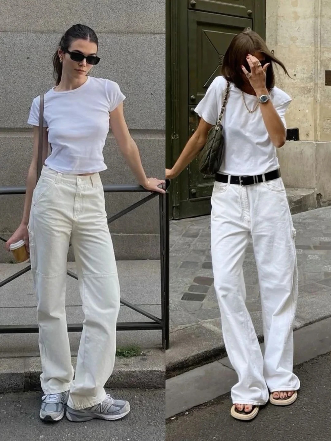 Quần jeans trắng: M&oacute;n đồ được xem l&agrave; chuẩn phong c&aacute;ch old money nơi c&ocirc;ng sở, h&egrave; n&agrave;o cũng được giới thời trang "lăng x&ecirc;" - Ảnh 2.