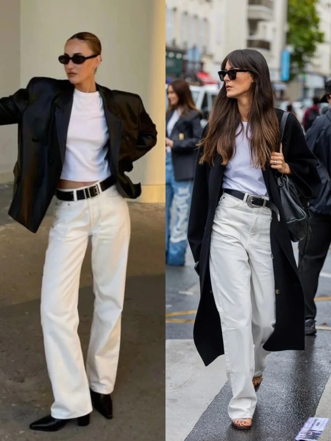 Quần jeans trắng: M&oacute;n đồ được xem l&agrave; chuẩn phong c&aacute;ch old money nơi c&ocirc;ng sở, h&egrave; n&agrave;o cũng được giới thời trang "lăng x&ecirc;" - Ảnh 9.