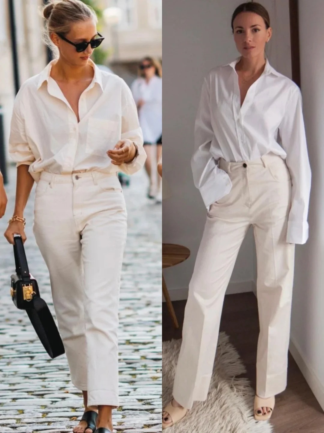 Quần jeans trắng: M&oacute;n đồ được xem l&agrave; chuẩn phong c&aacute;ch old money nơi c&ocirc;ng sở, h&egrave; n&agrave;o cũng được giới thời trang "lăng x&ecirc;" - Ảnh 7.