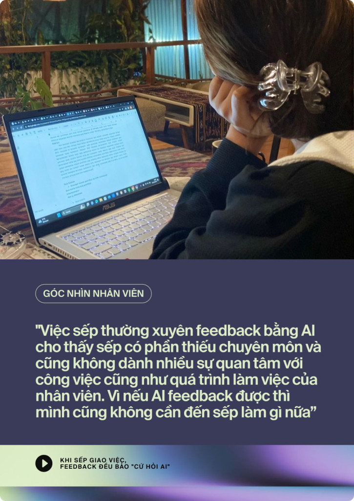 "Cứ n&eacute;m v&agrave;o AI l&agrave;m cho nhanh": V&igrave; sao nh&acirc;n vi&ecirc;n dị ứng c&acirc;u n&oacute;i n&agrave;y của sếp, người quản l&yacute; nh&igrave;n nhận ra sao?- Ảnh 1.