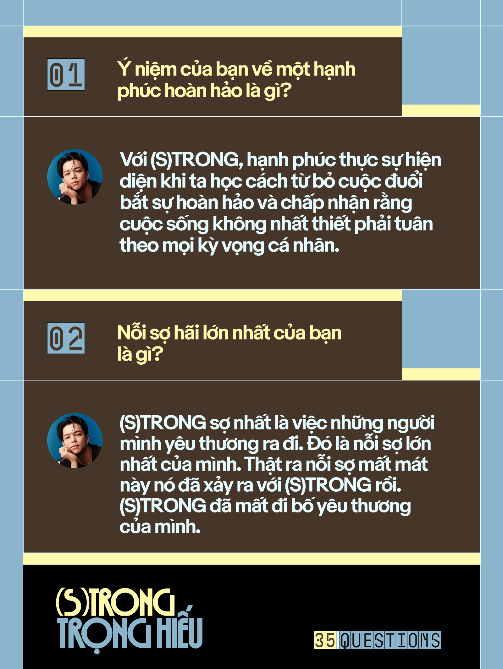 Gallery - 35 Questions x (S)TRONG Trọng Hiếu: “Tôi chỉ là một đứa trẻ đang ở trọ trên thế gian” - image 2