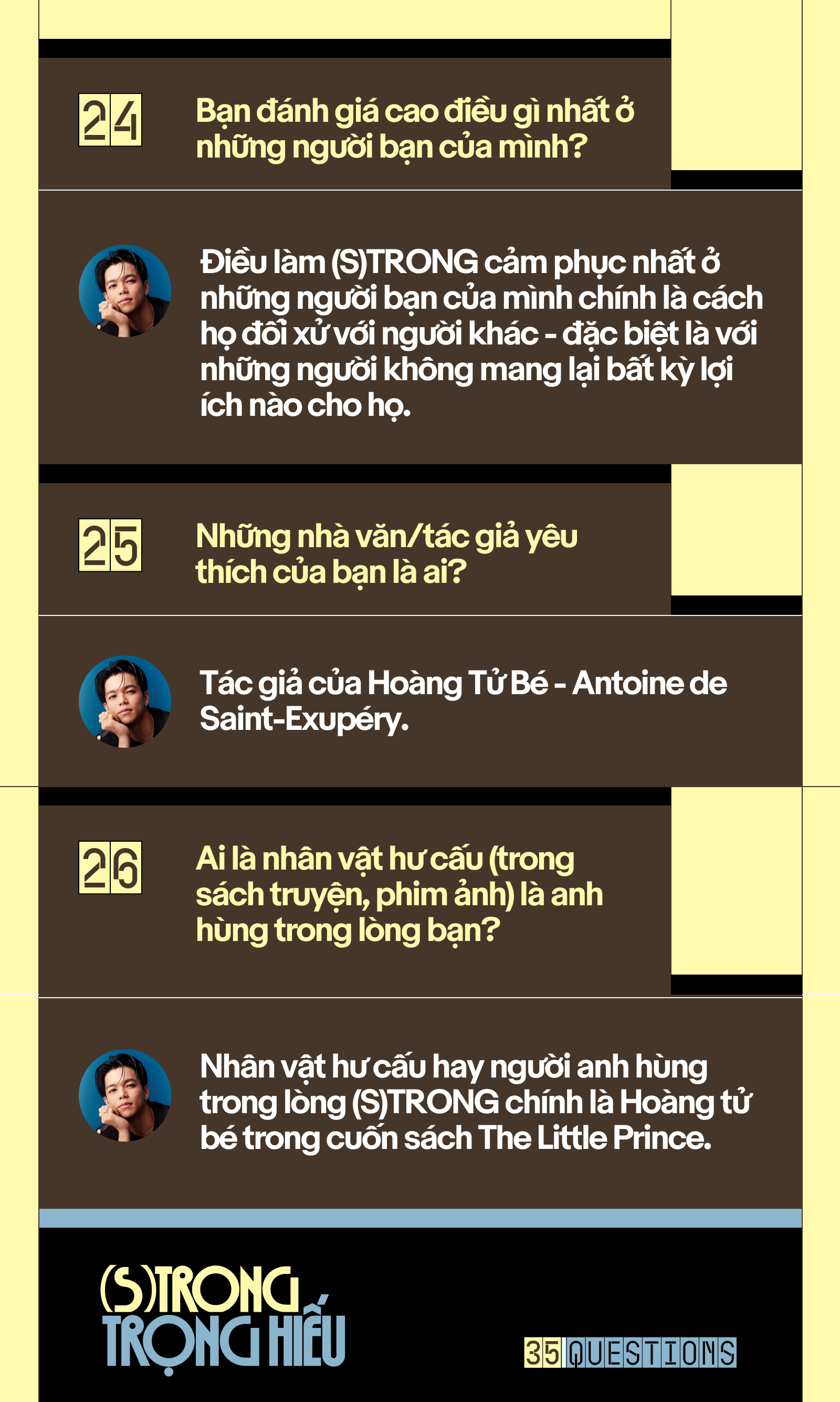 Gallery - 35 Questions x (S)TRONG Trọng Hiếu: “Tôi chỉ là một đứa trẻ đang ở trọ trên thế gian” - image 5