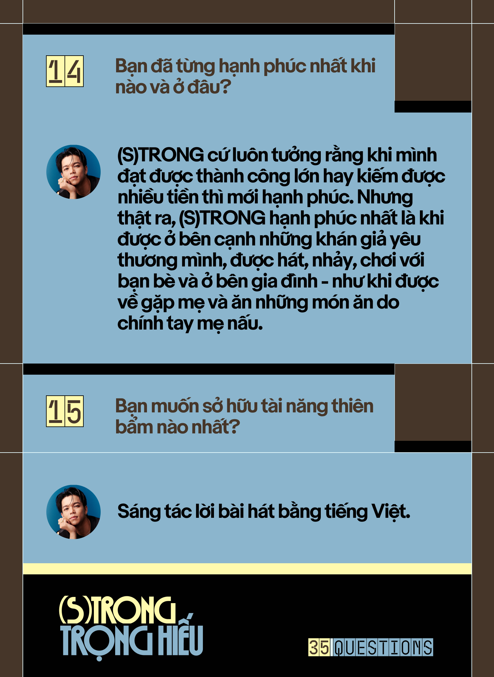 Gallery - 35 Questions x (S)TRONG Trọng Hiếu: “Tôi chỉ là một đứa trẻ đang ở trọ trên thế gian” - image 17
