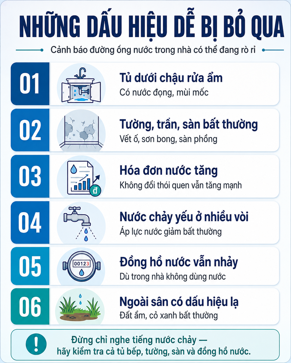 Thợ sửa ống nước l&acirc;u năm chỉ c&aacute;ch nhận biết đường ống trong nh&agrave; đang bị r&ograve; khiến h&oacute;a đơn tăng vọt: Đừng chỉ nghe tiếng nước chảy! - Ảnh 3.