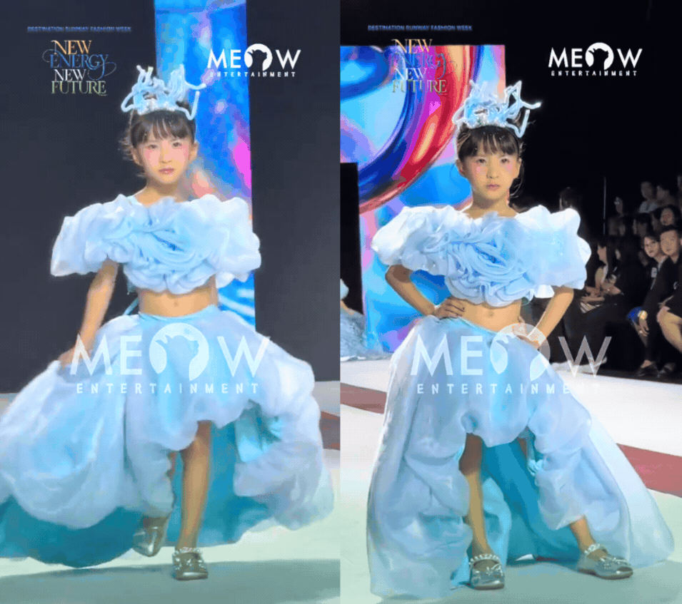 Con g&aacute;i Thi&ecirc;n An v&agrave; Jack g&acirc;y ch&uacute; &yacute; khi diễn catwalk ở tuổi l&ecirc;n 5, visual "sao y bản ch&iacute;nh"- Ảnh 1.