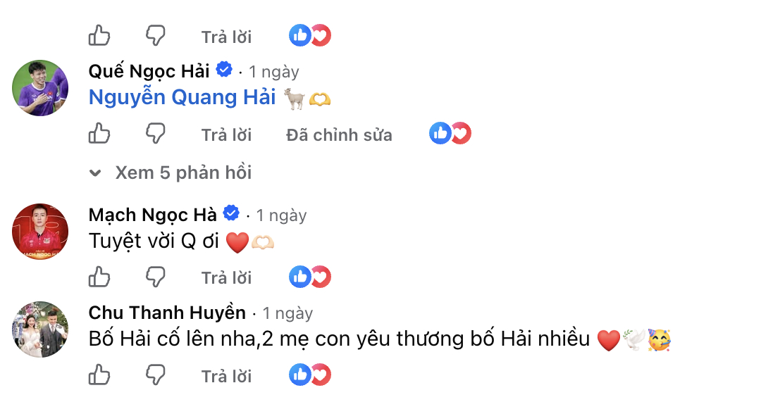Quang Hải nhận b&atilde;o chỉ tr&iacute;ch v&igrave; phong độ, Chu Thanh Huyền chỉ n&oacute;i một c&acirc;u động vi&ecirc;n cũng khiến chồng ấm l&ograve;ng- Ảnh 1.